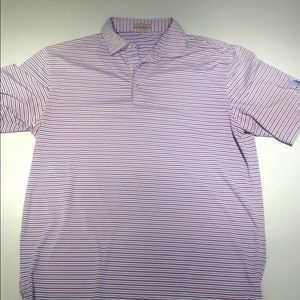 Peter Millar Golf Polo, size medium, purple/blue